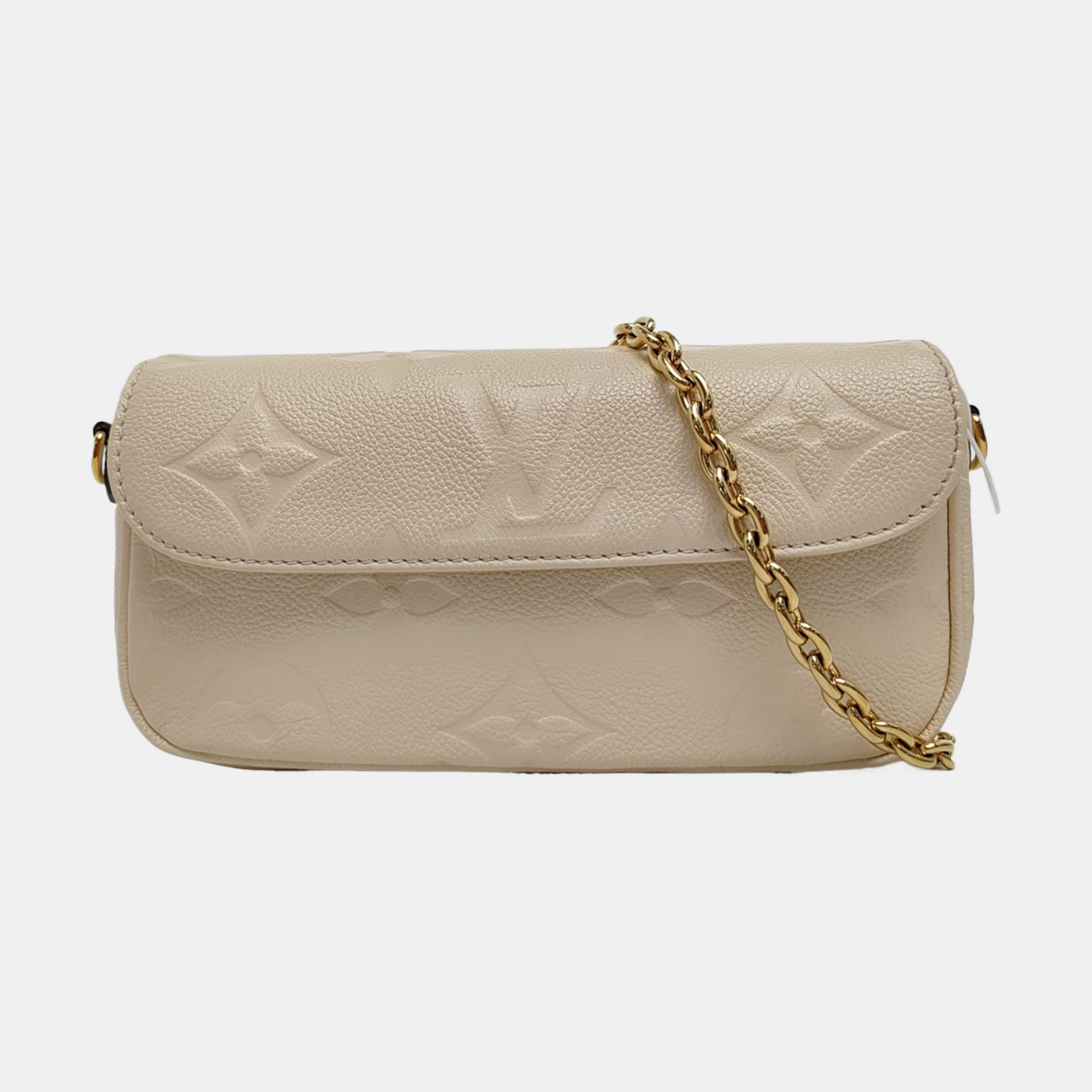 IVY Monogram Calfskin Beige