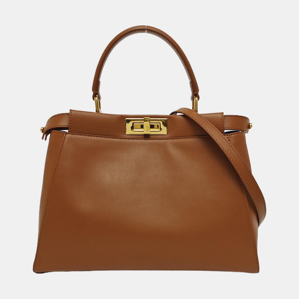 Peekaboo Medium Calfskin Brown