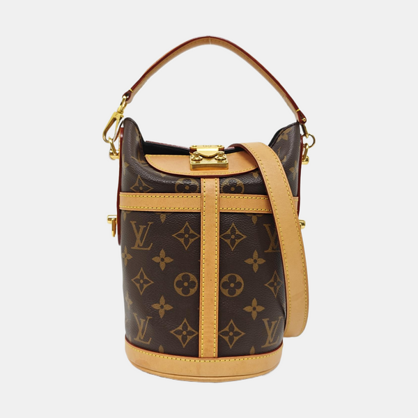 DUFFLE Monogram Coated Canvas Brown