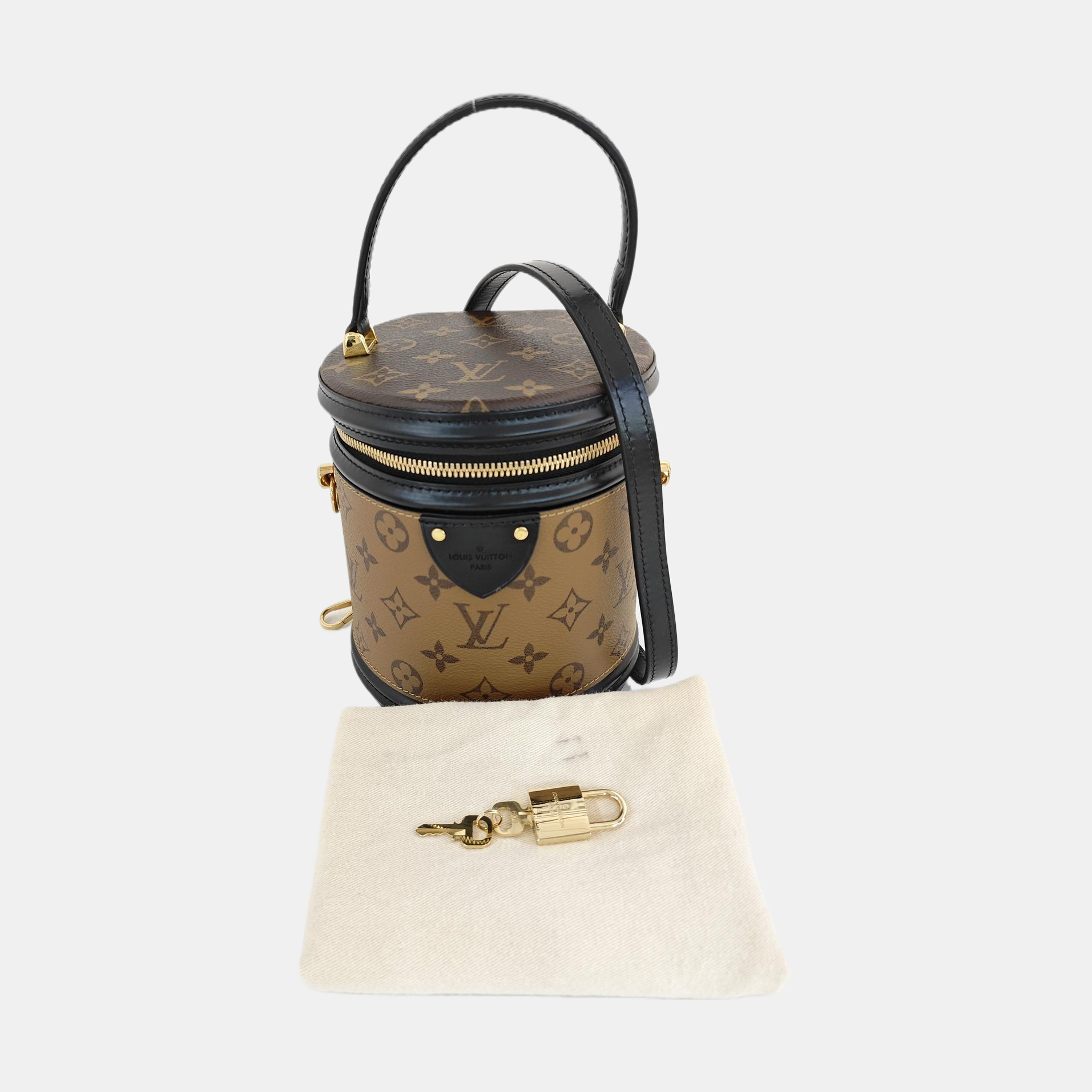 CANNES PM Monogram Coated Canvas Brown