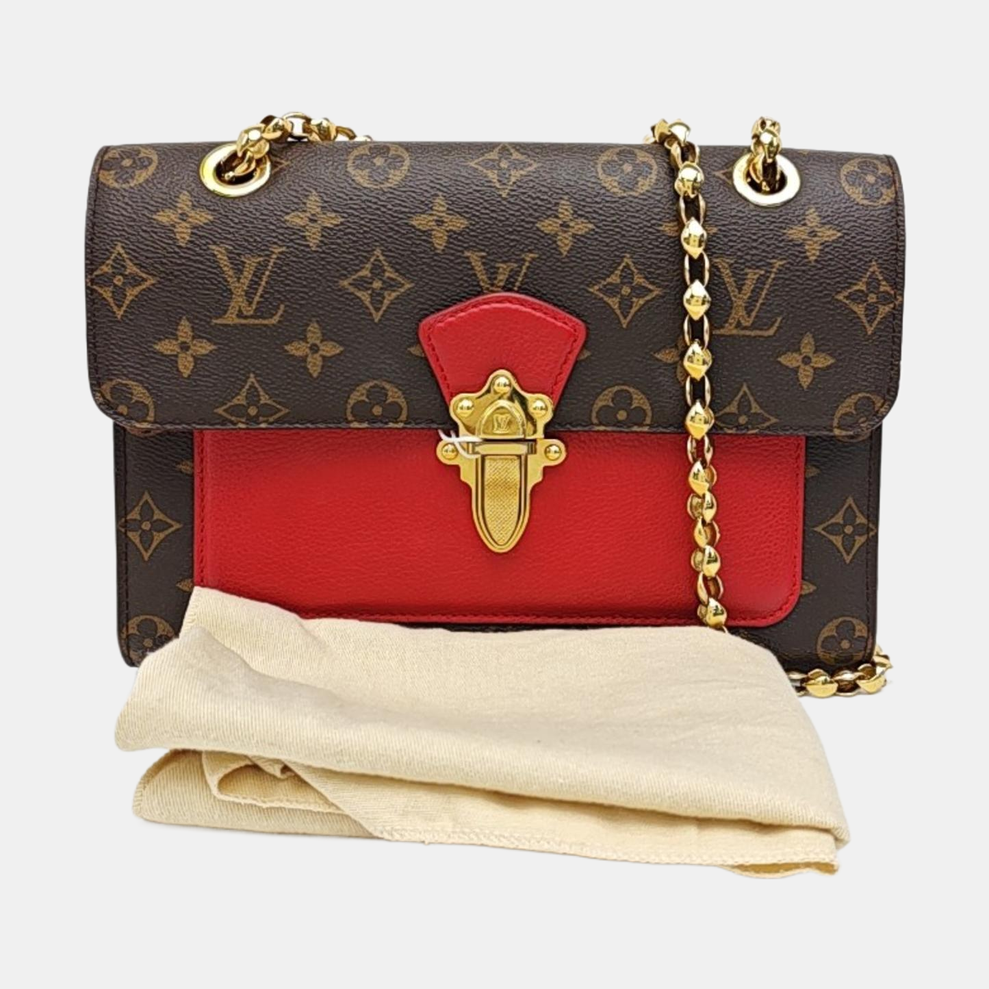 VICTOIRE Monogram Coated Canvas Brown