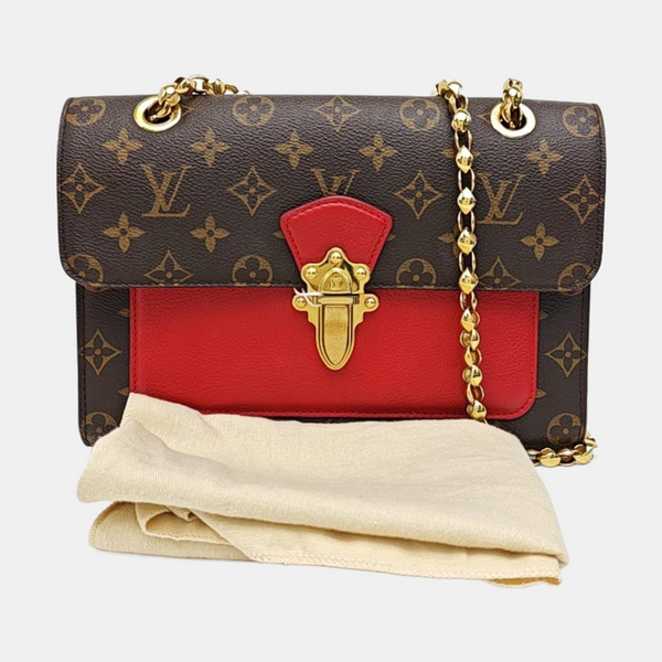 VICTOIRE Monogram Coated Canvas Brown