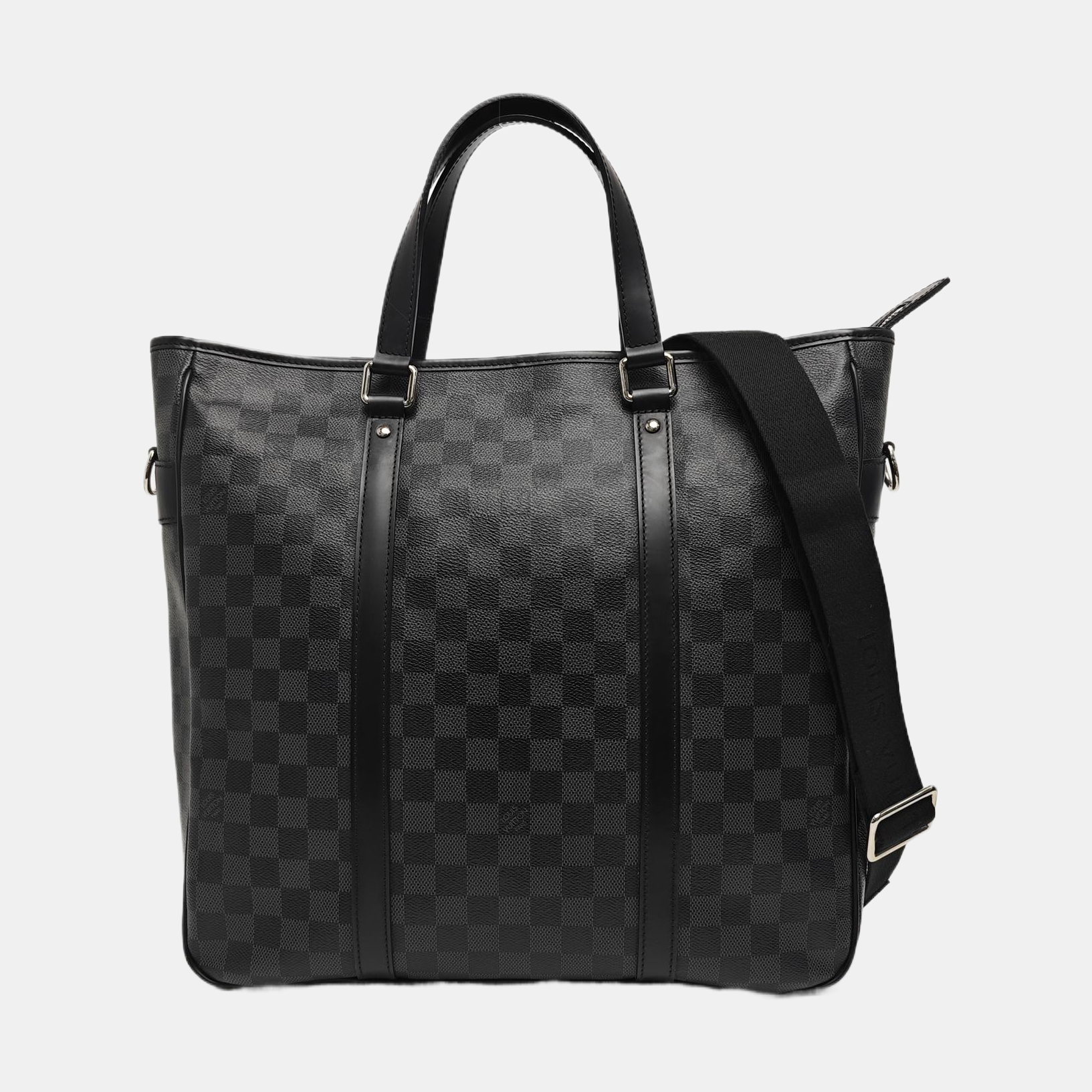 TADAO MM Damier Graphite Coated Canvas Gray
