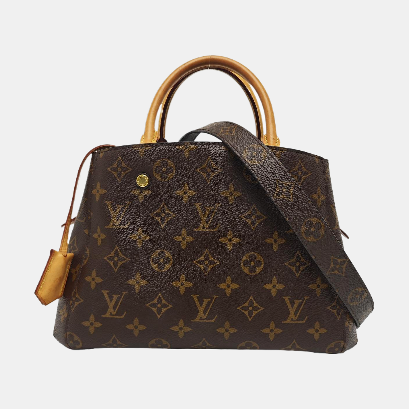 MONTAIGNE Monogram Coated Canvas Brown