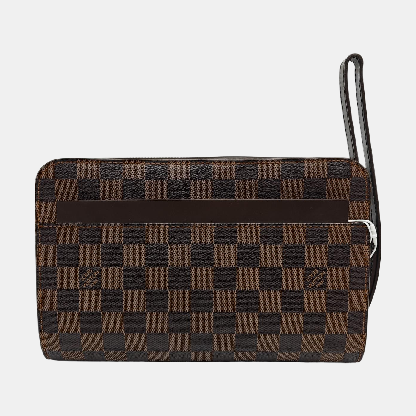 SAINT LOUIS Damier Ebene Coated Canvas Brown