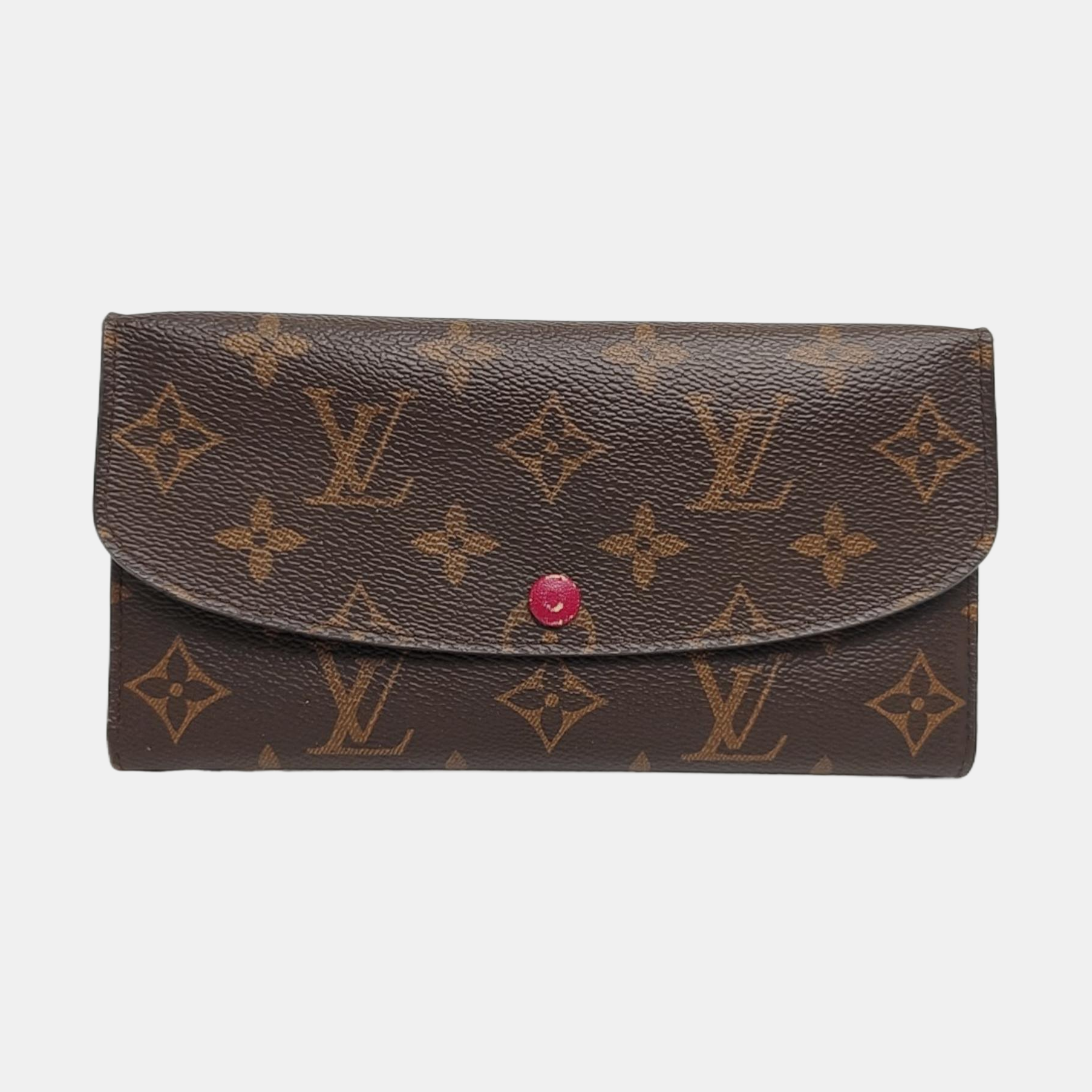 EMILIE Monogram Coated Canvas Brown Wallet