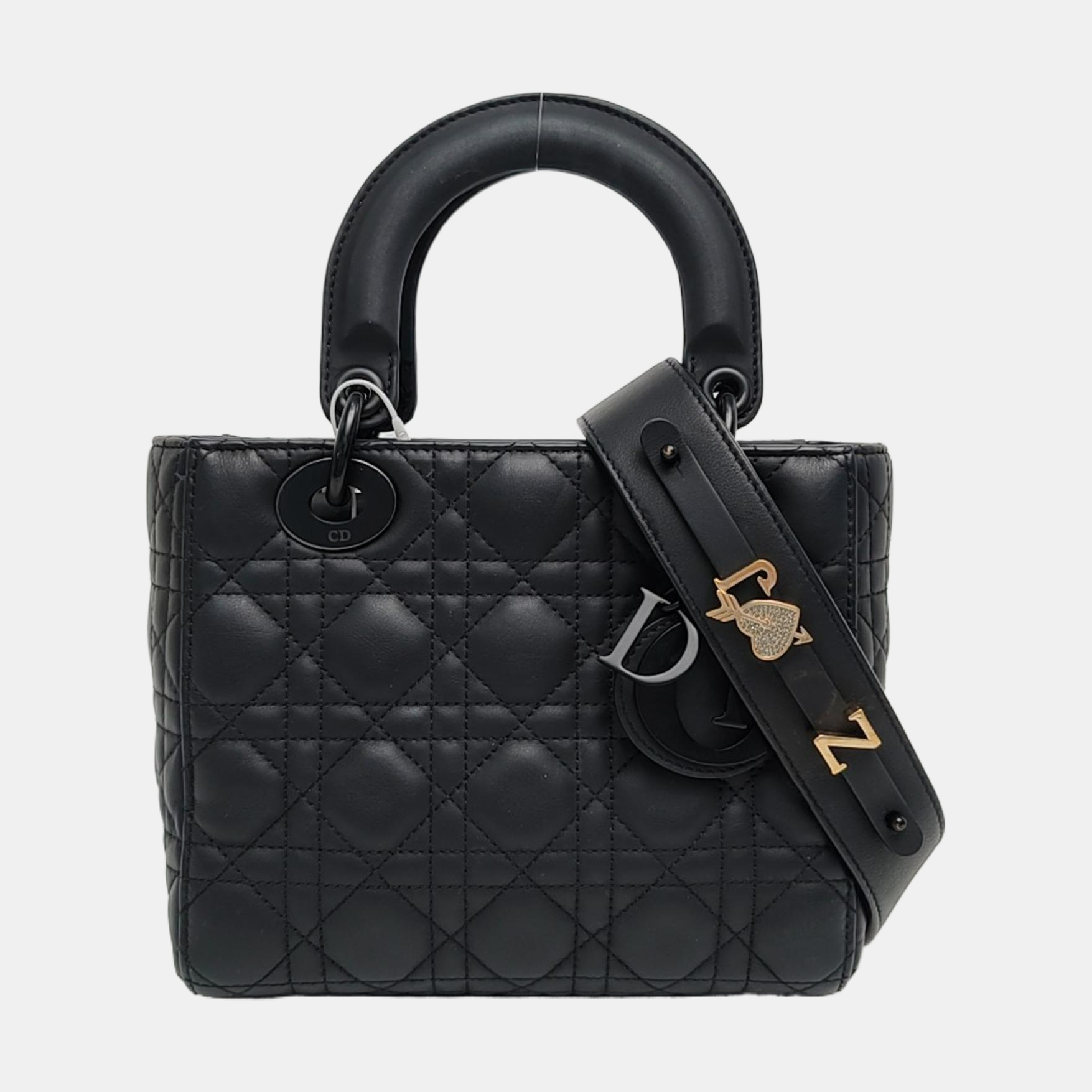 Lady Dior Small Cannage Calfskin Black