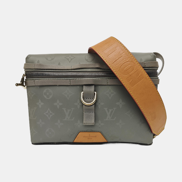 Monogram Coated Canvas Shoulder Bag Green