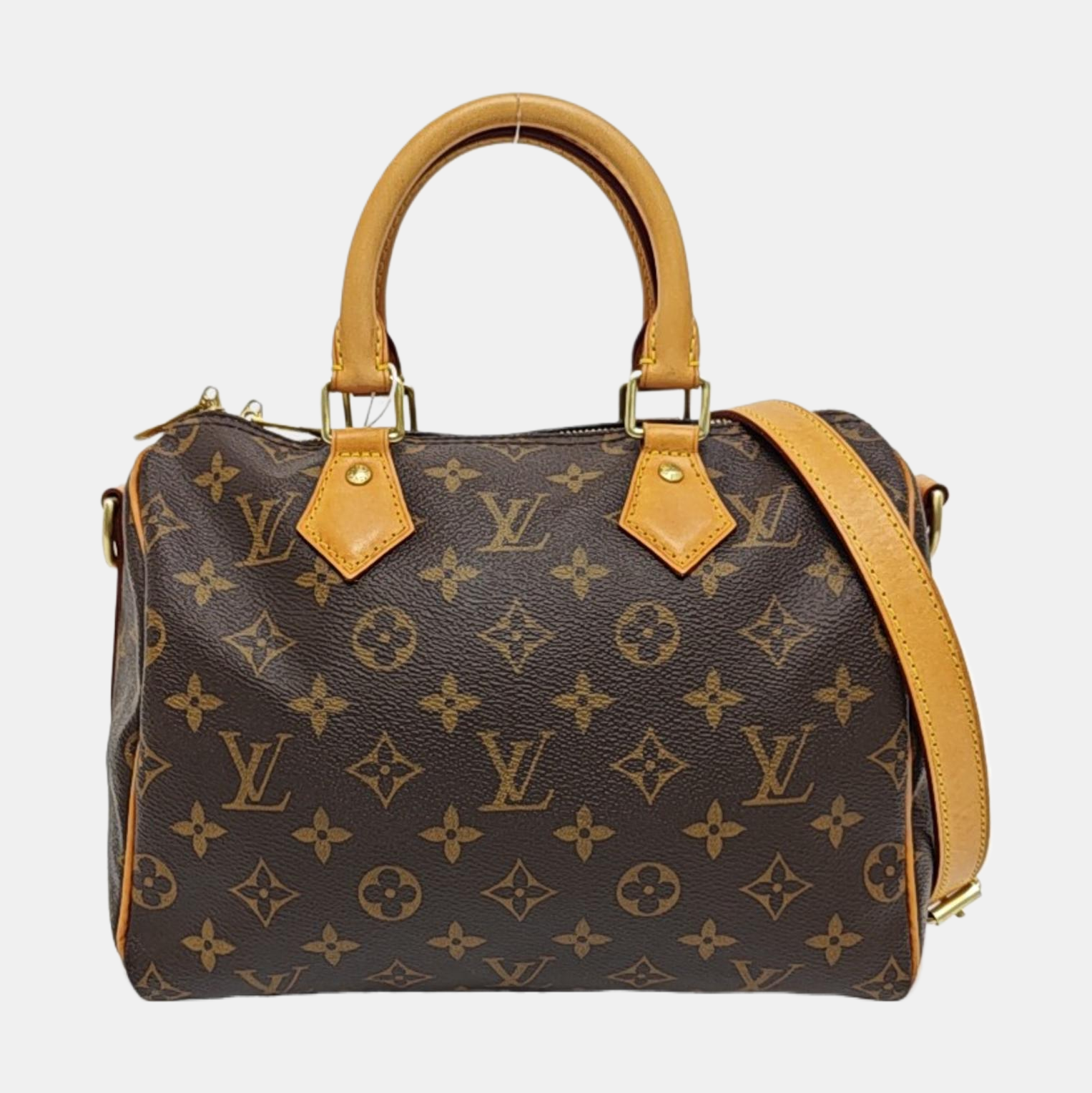 SPEEDY 25 Monogram Coated Canvas Brown