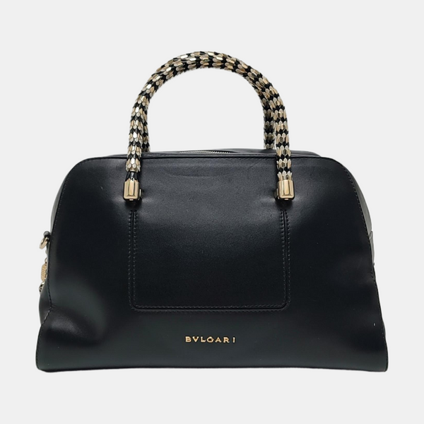 SERPENTI SCAGLIE Calfskin Black