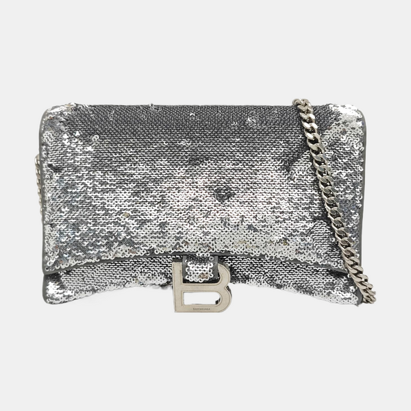 Hourglass Small Sequins Silver