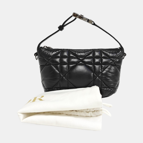 Diortravel Nomad Small Cannage Calfskin Black
