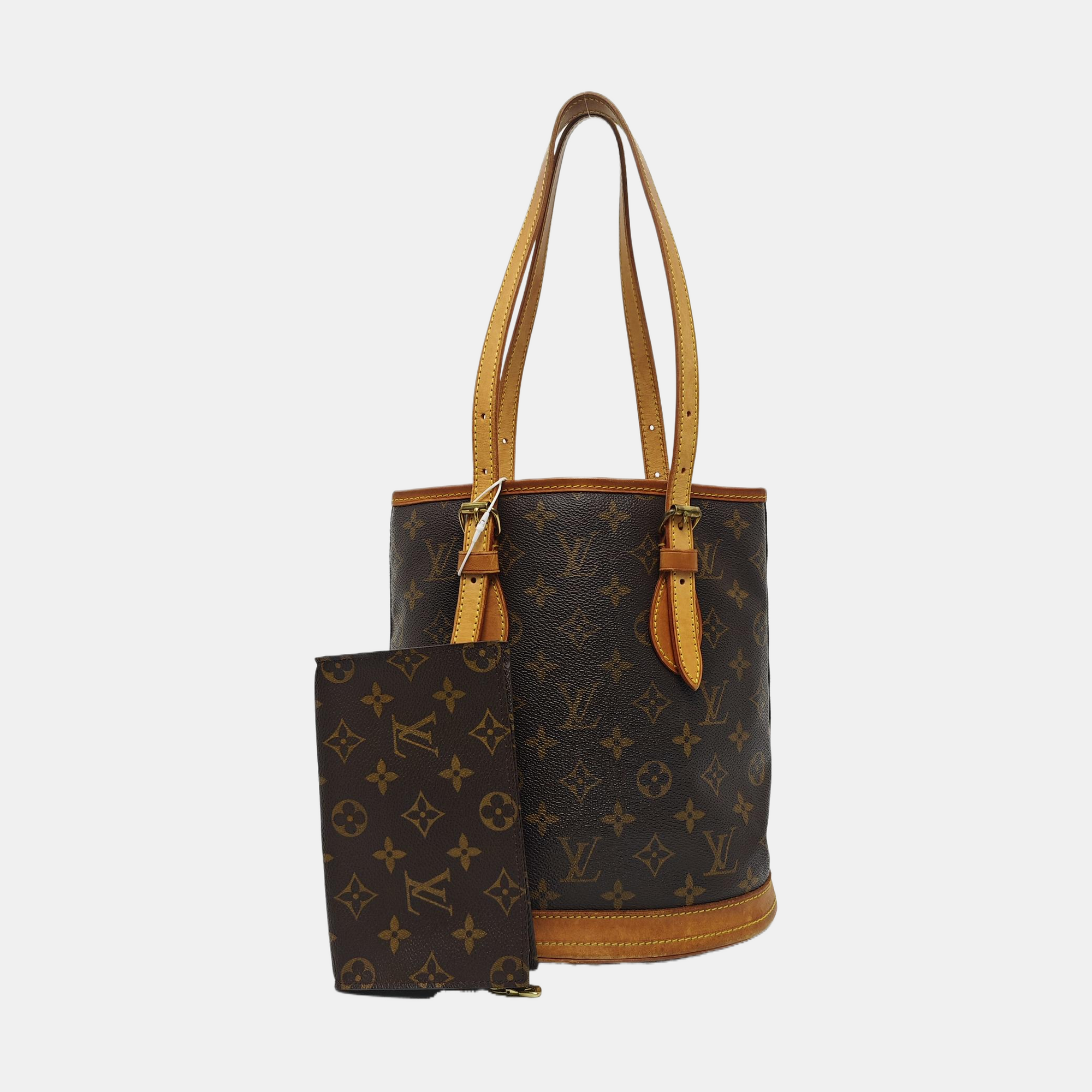 BUCKET PM Monogram Coated Canvas Brown