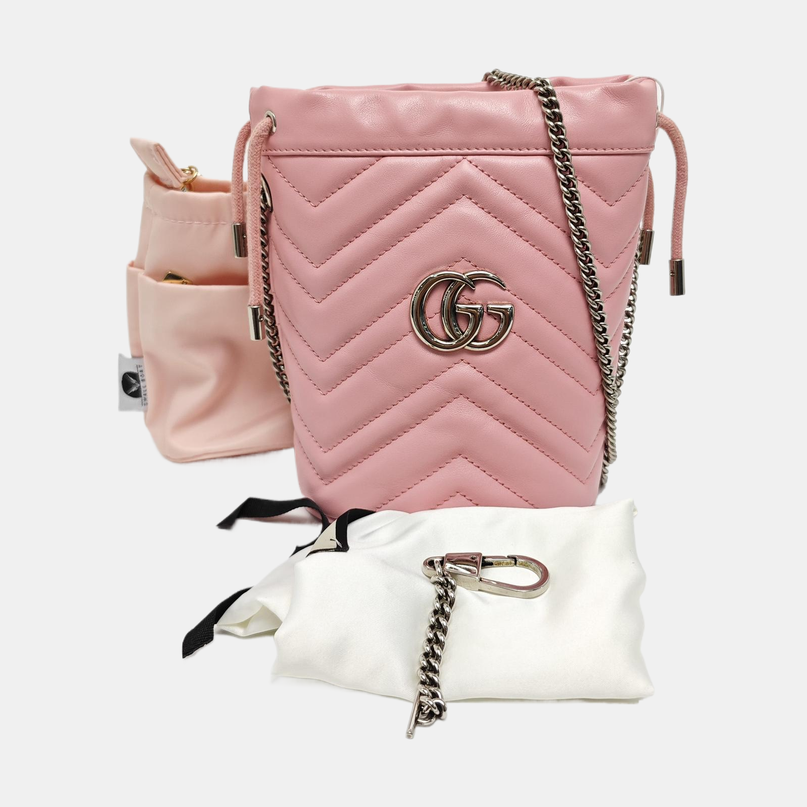 GG Marmont Mini Quilted Calfskin Pink