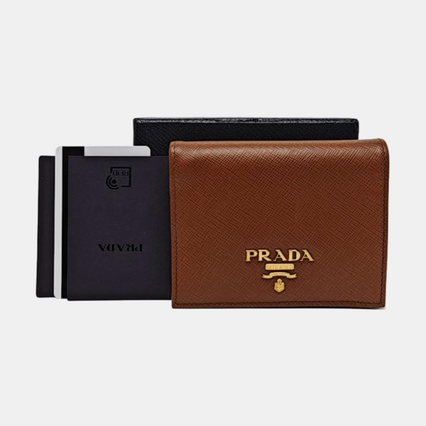 Calfskin Wallet Small Brown