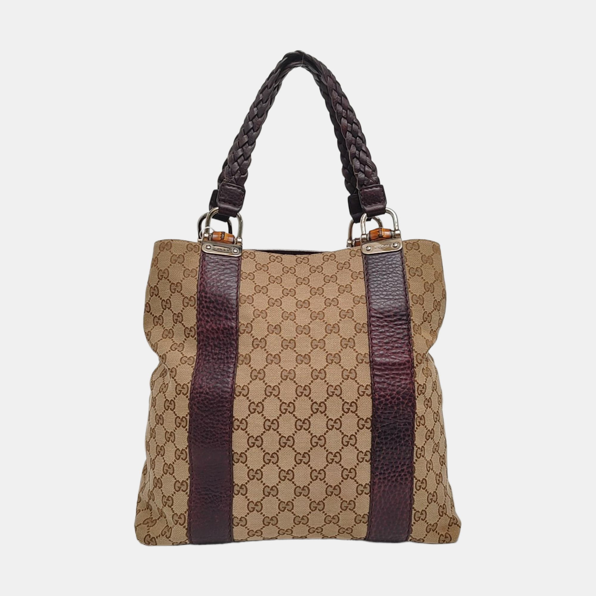 Authenticated pre-owned  Bamboo 1947 Monogram Canvas Beige - Tote Bag at Looply