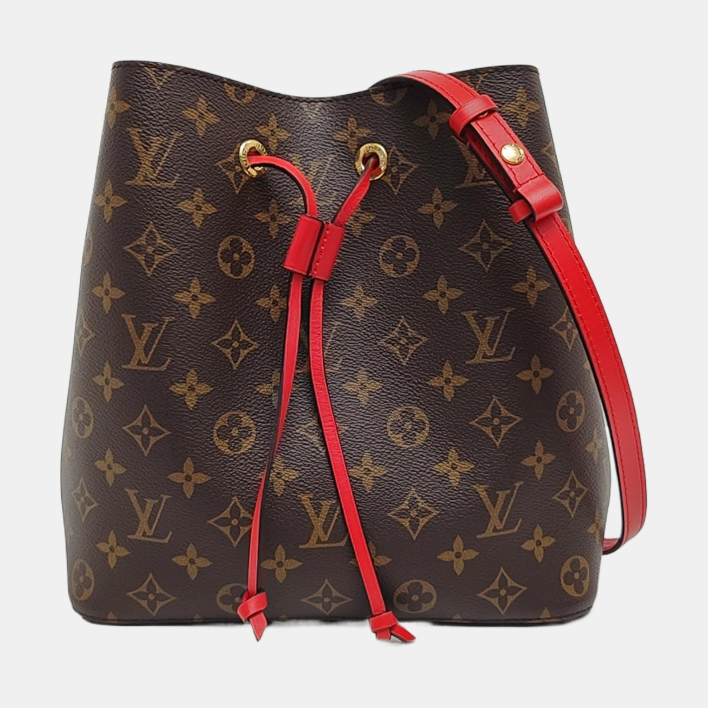 NÉONOÉ MM Monogram Coated Canvas Brown