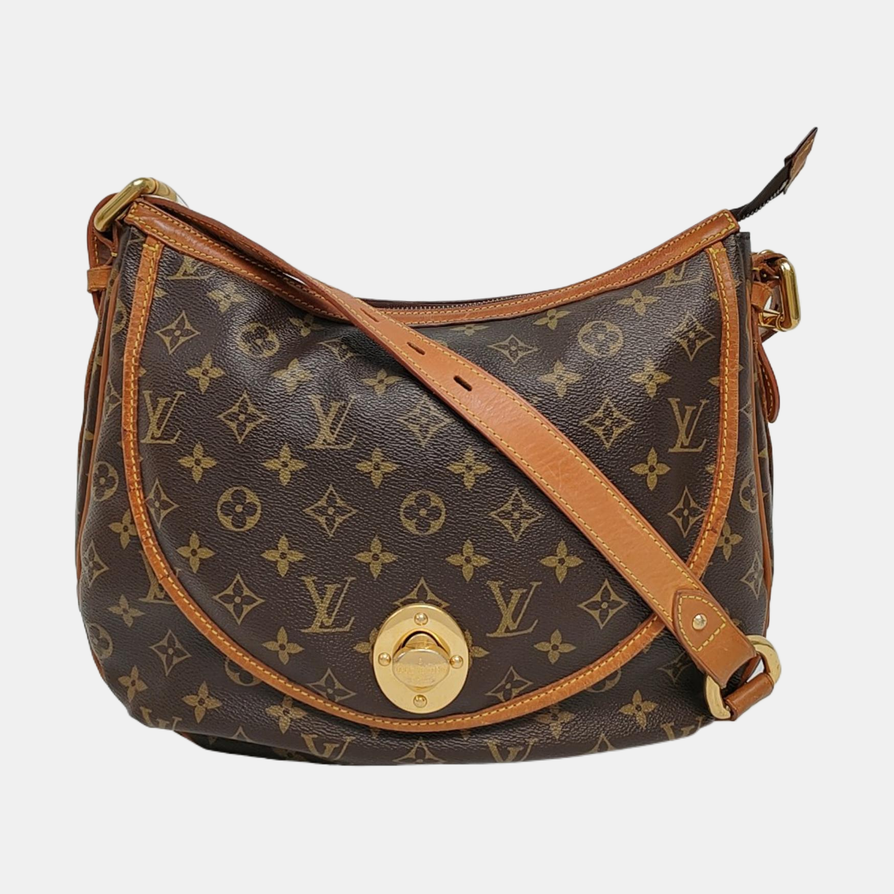 TULUM GM Monogram Coated Canvas Brown