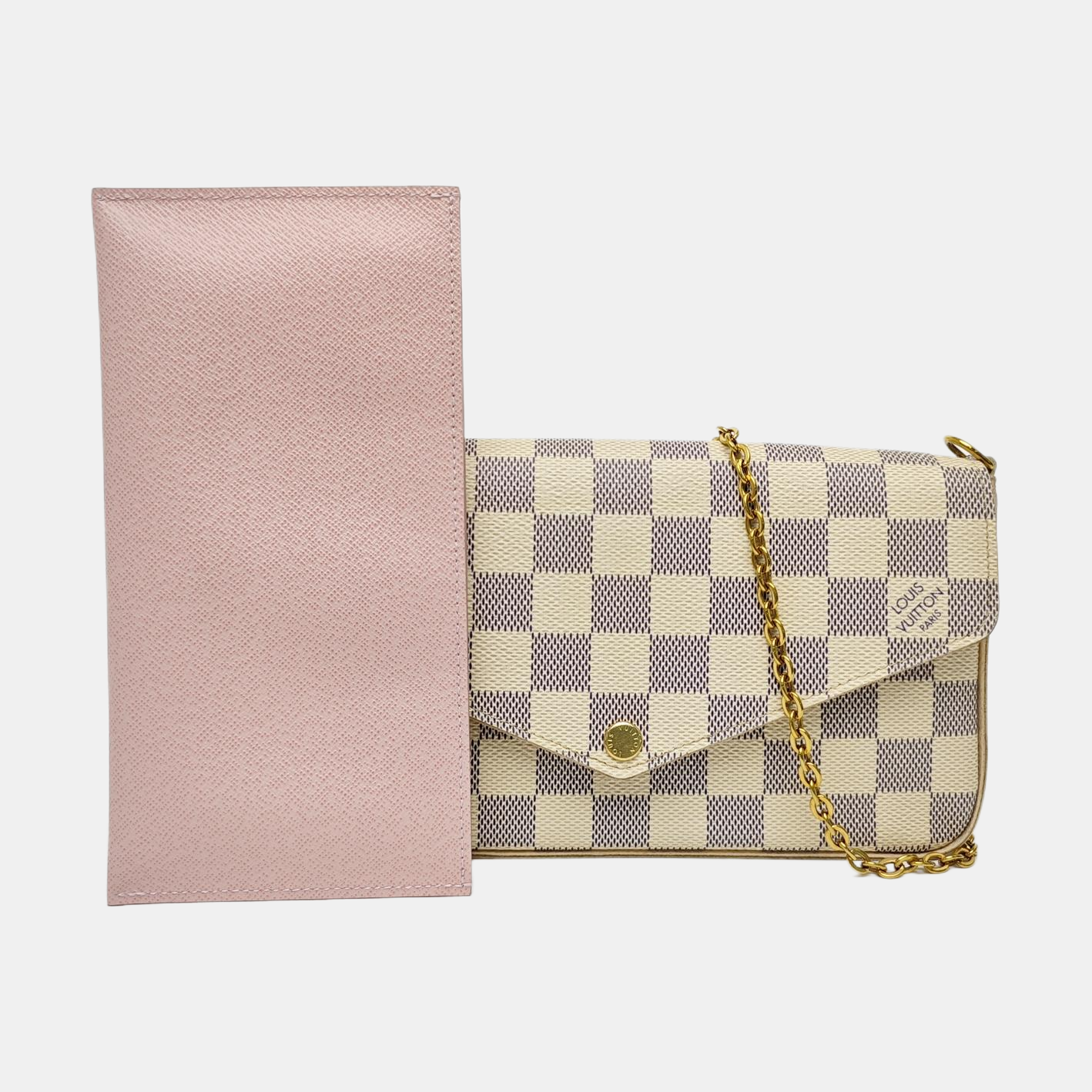 FÉLICIE Damier Azur Coated Canvas White