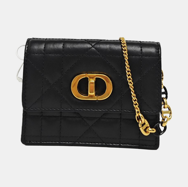 Miss Caro Quilted Lambskin Black