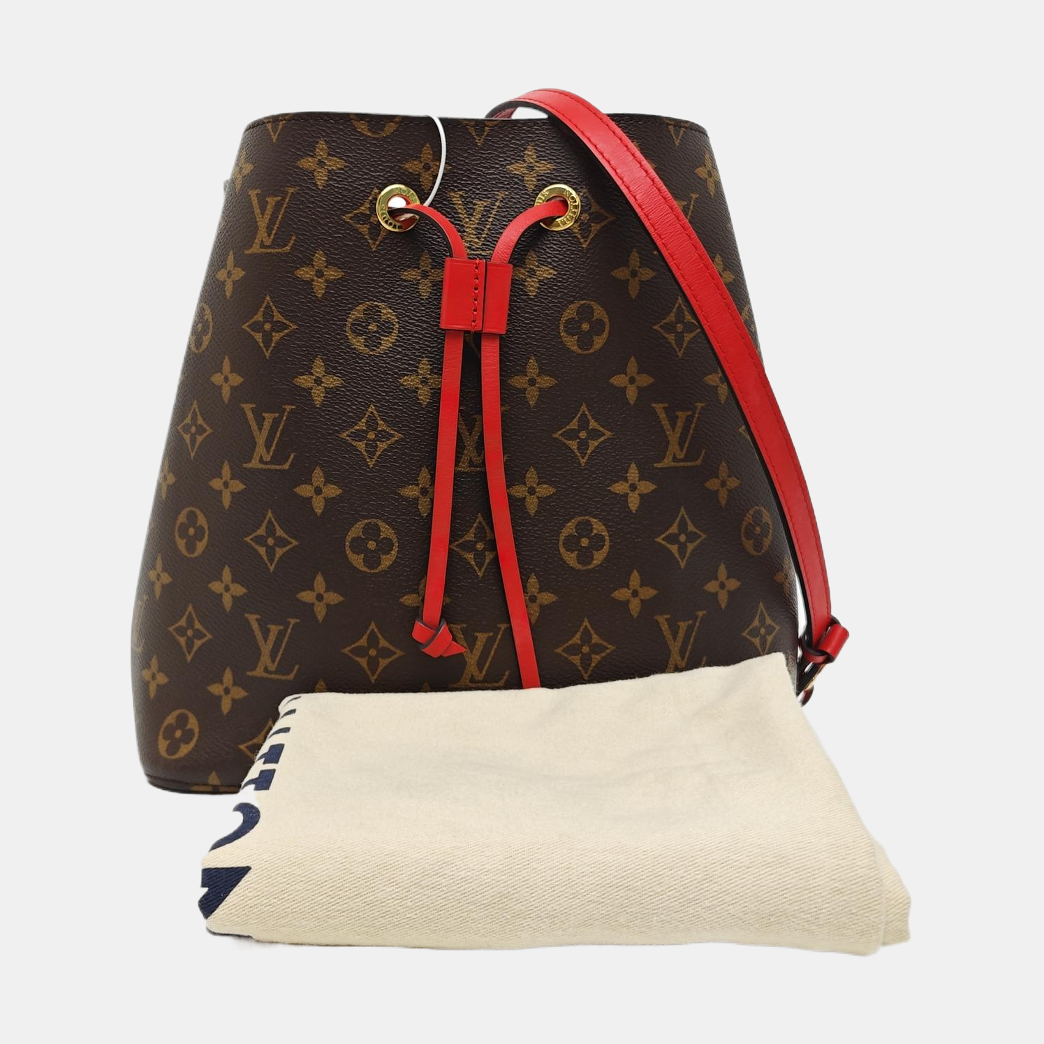 NÉONOÉ MM Monogram Coated Canvas Brown