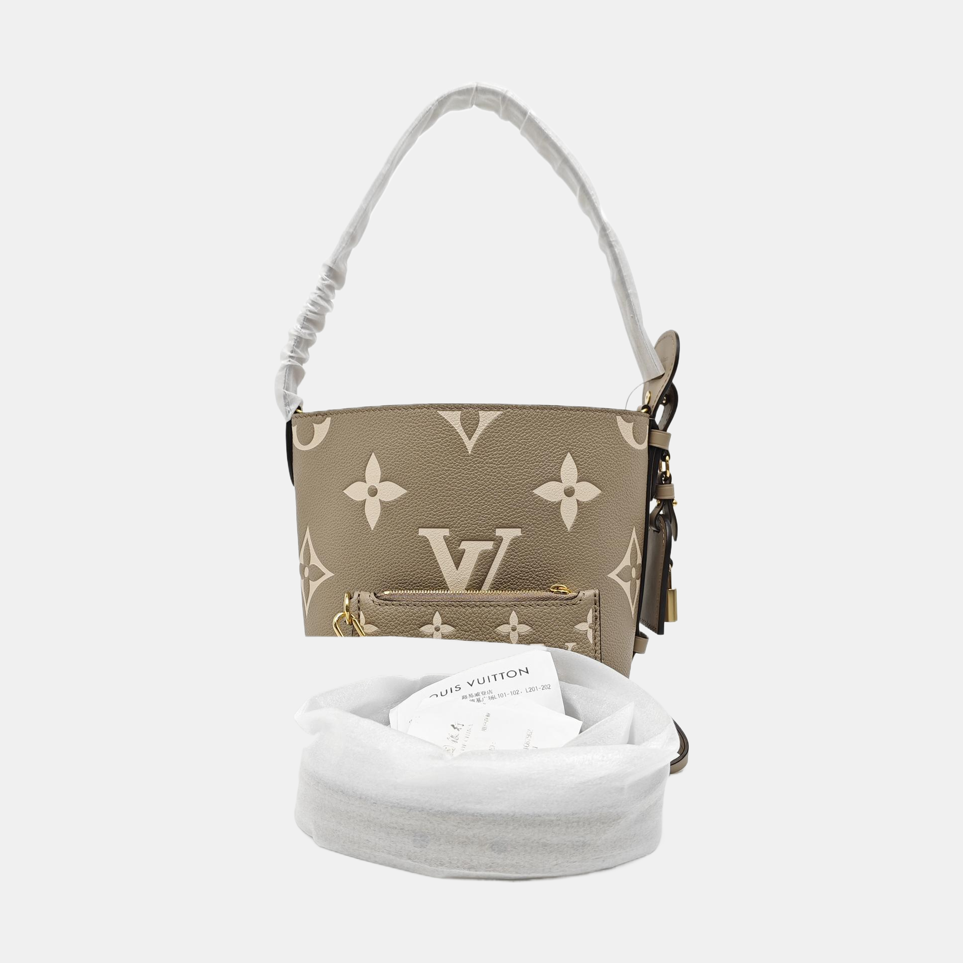 ALL IN BB Monogram Calfskin Gray