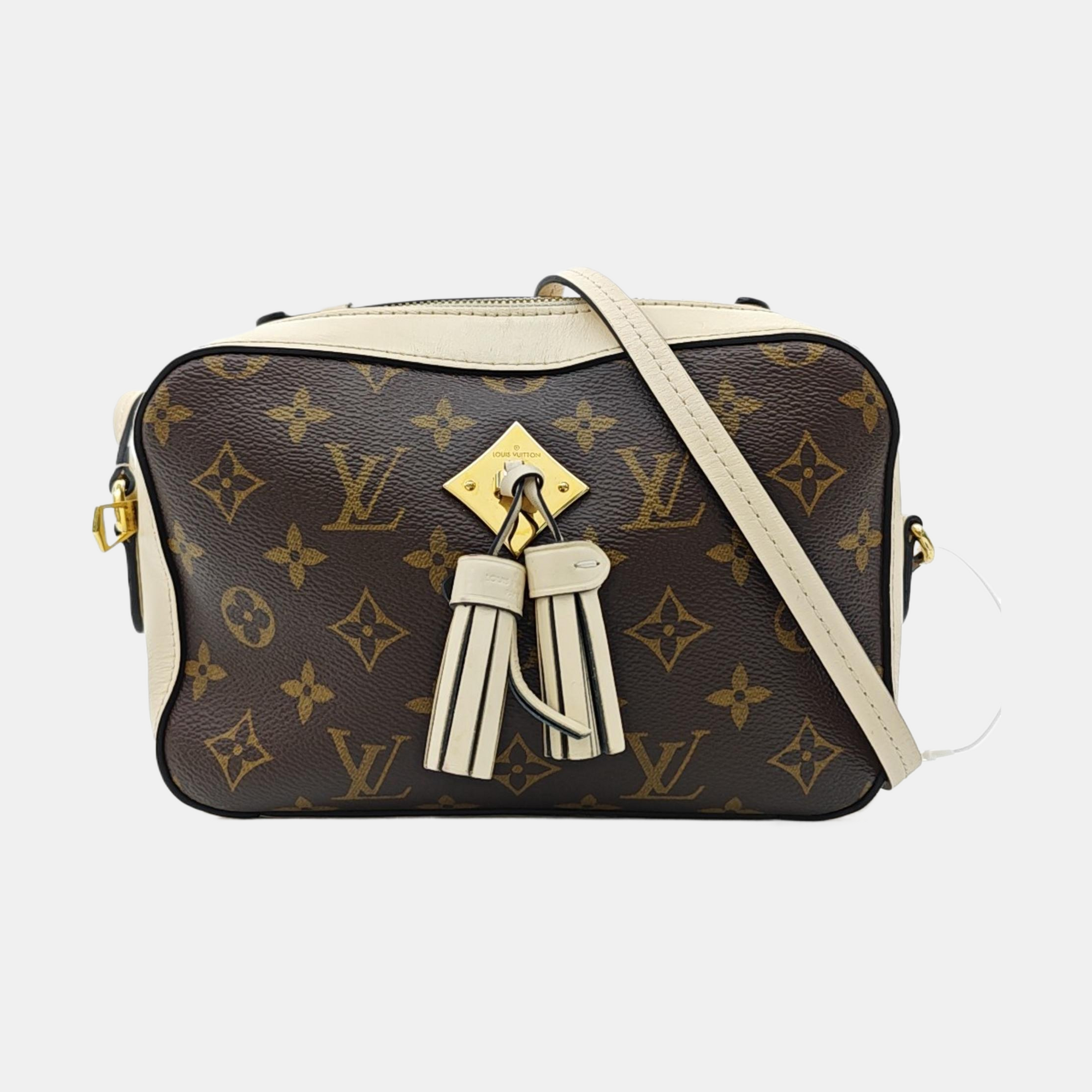 SAINTONGE Monogram Coated Canvas Brown