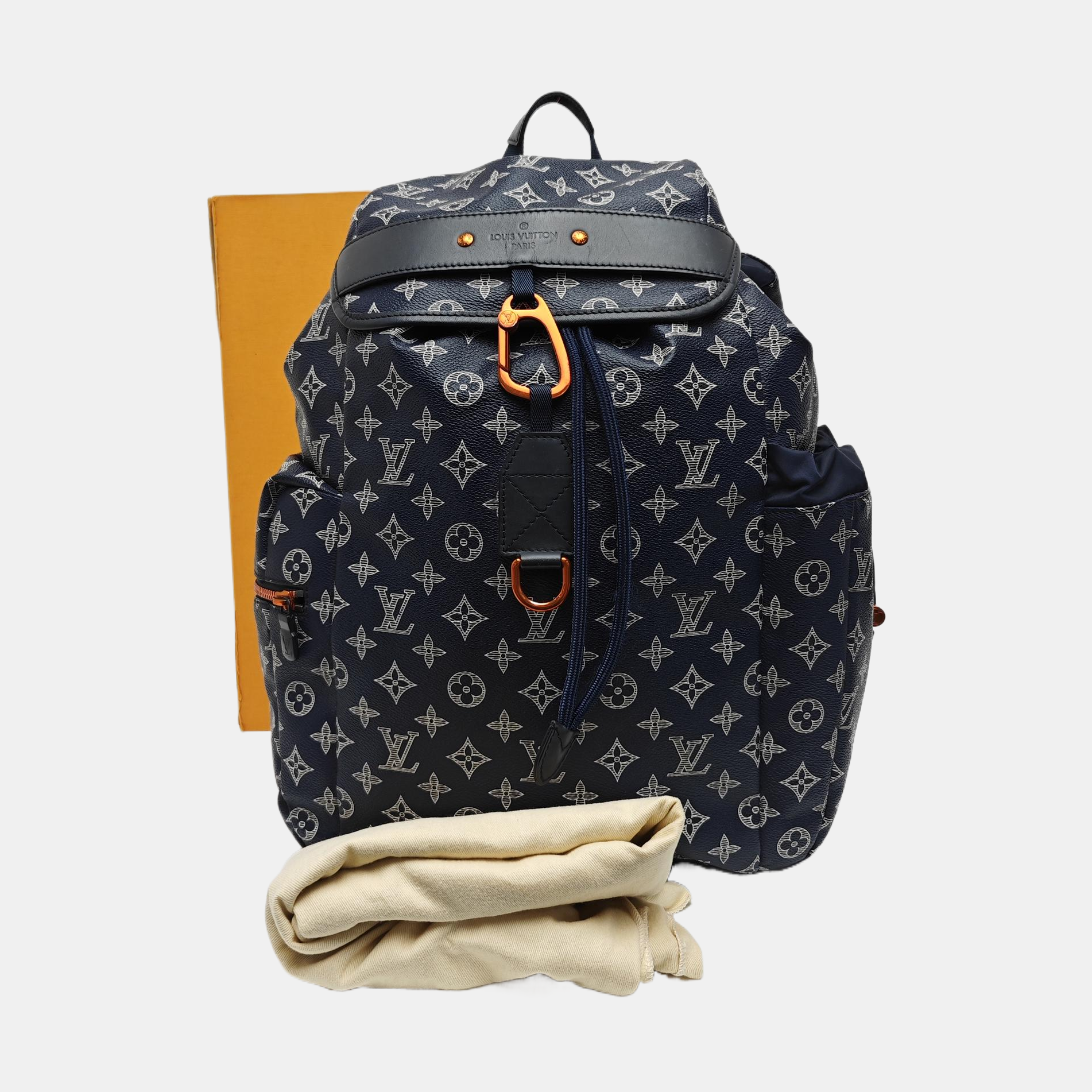 DISCOVERY Monogram Coated Canvas Blue