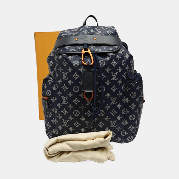 DISCOVERY Monogram Coated Canvas Blue