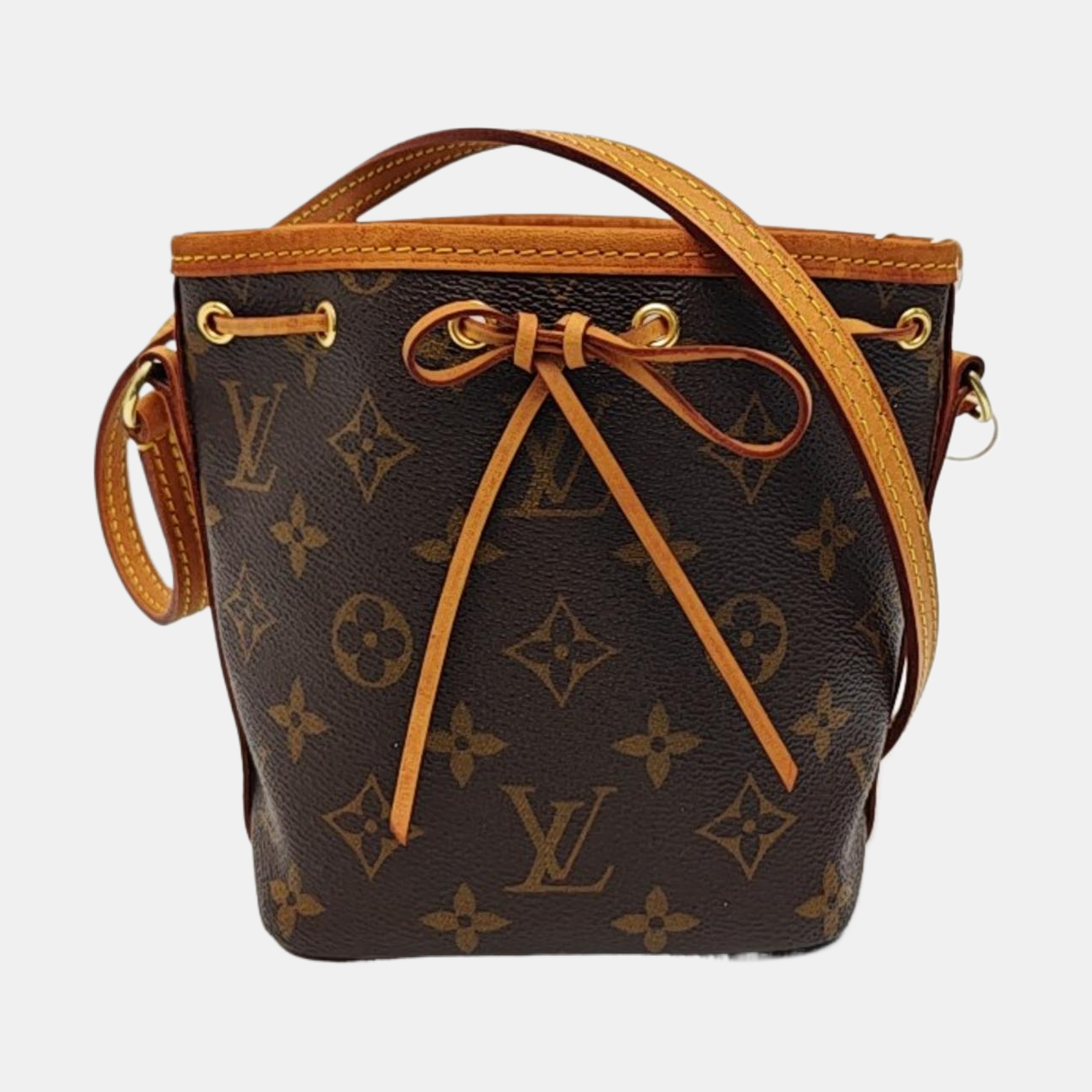 NÉONOÉ Nano Monogram Coated Canvas Brown