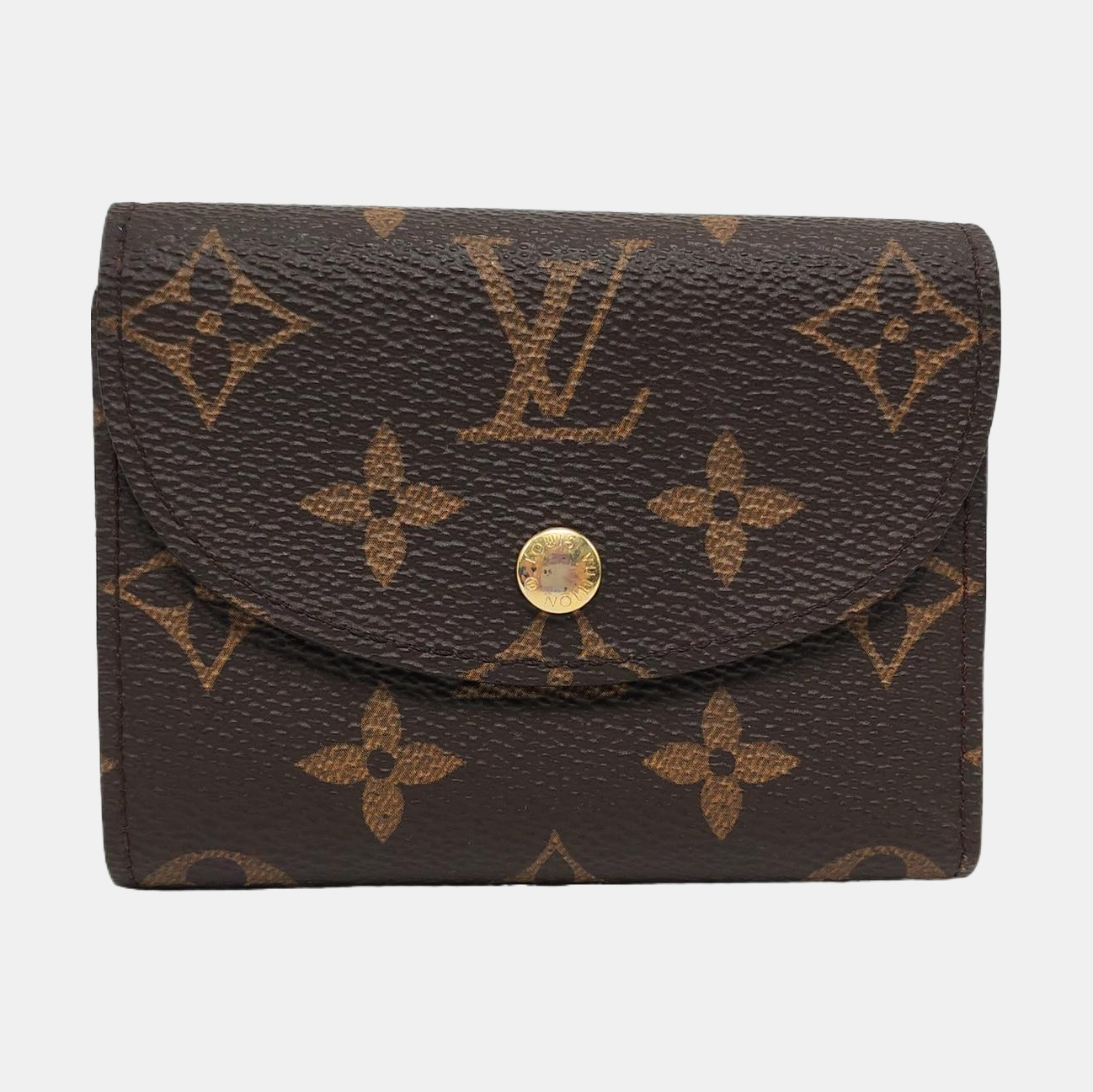 ROSALIE Monogram Coated Canvas Brown Wallet