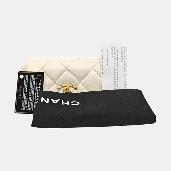Quilted Lambskin White