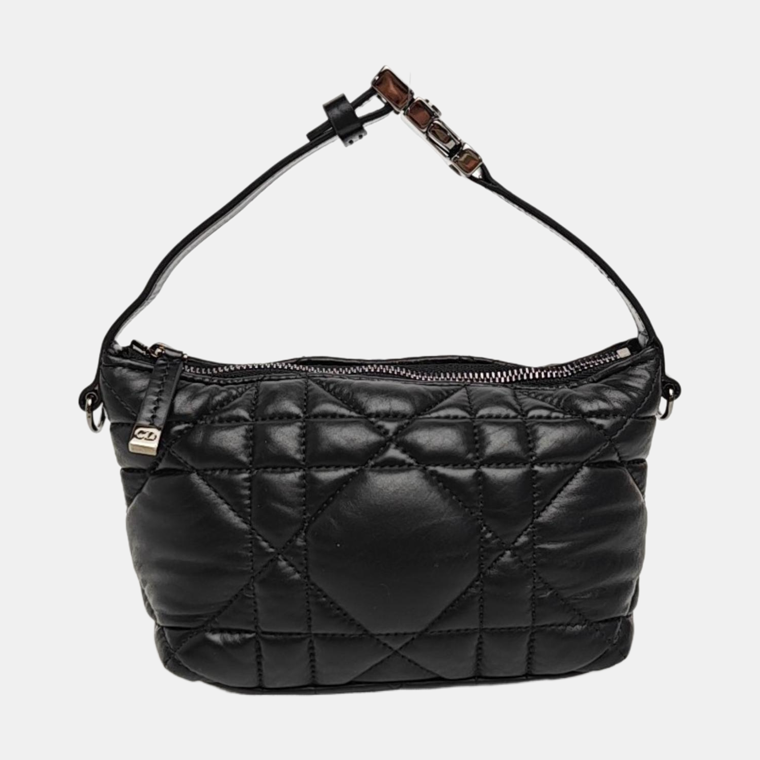 Diortravel Nomad Small Cannage Calfskin Black