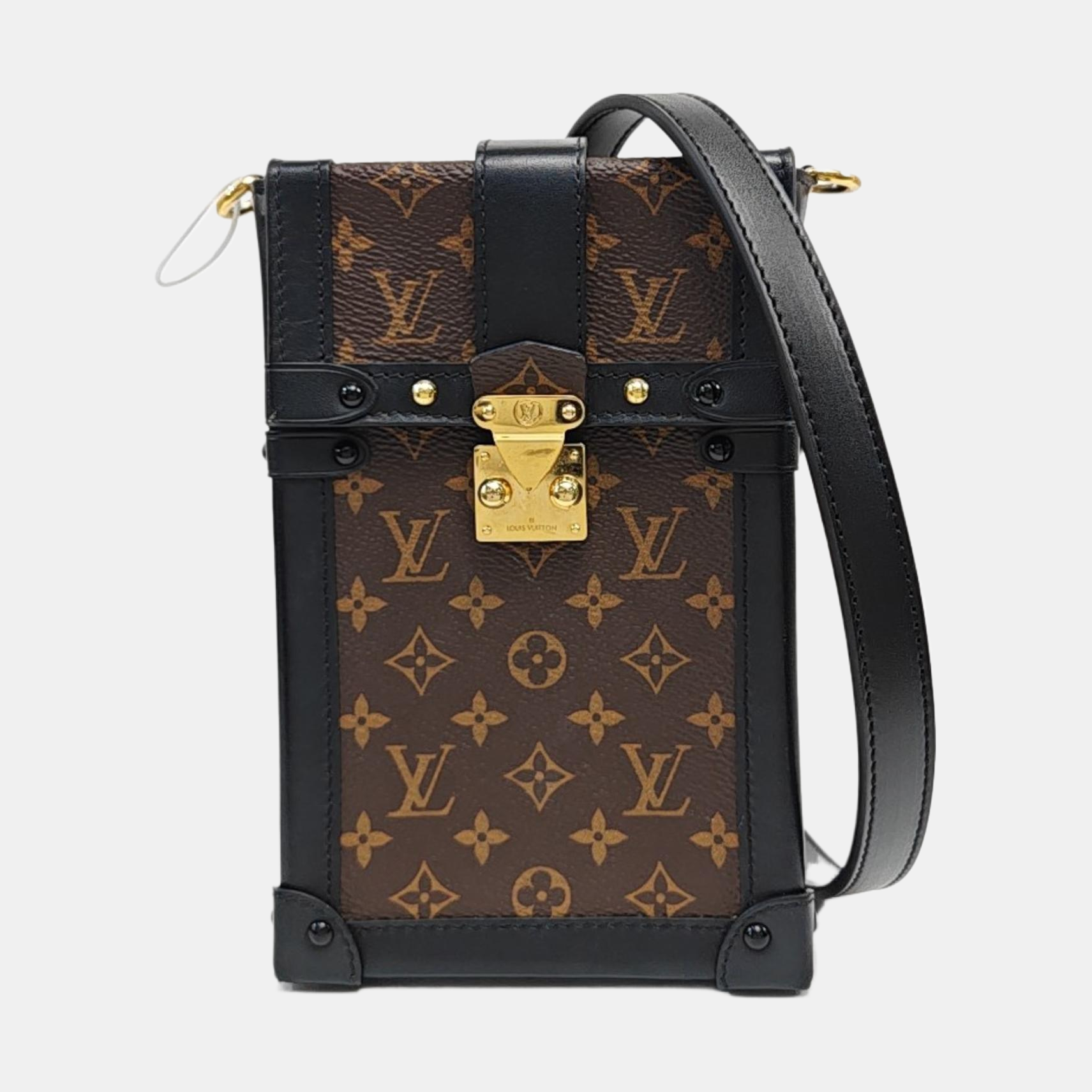 TRUNK Monogram Coated Canvas Brown