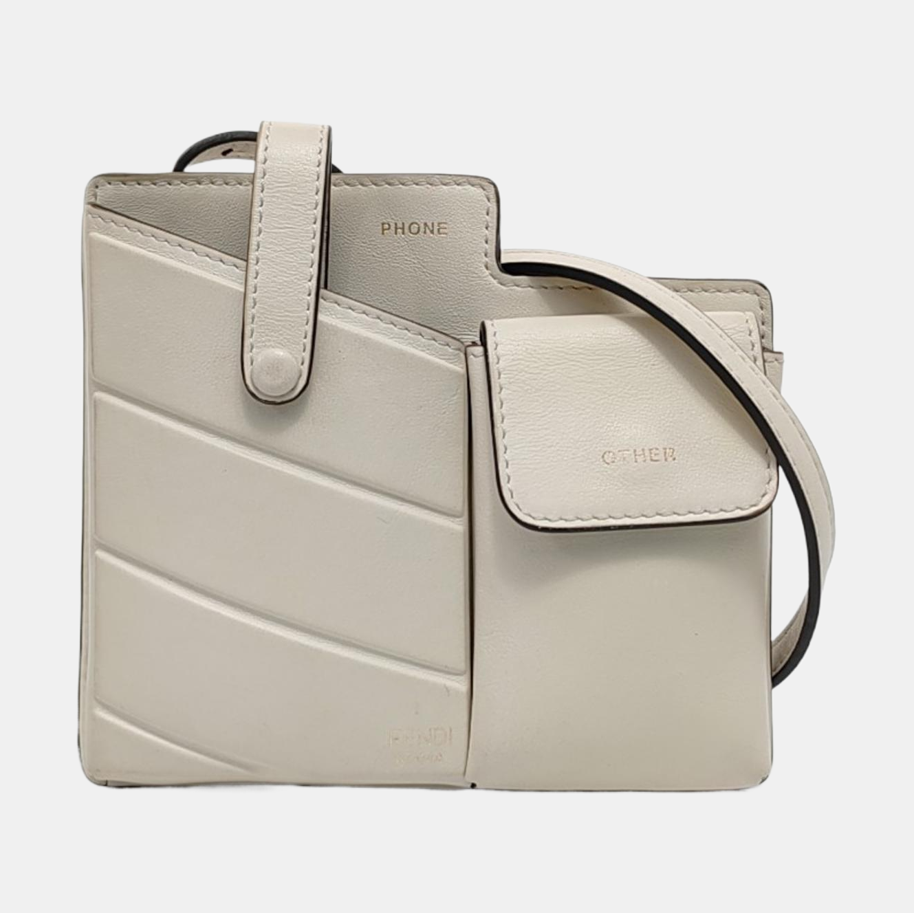 2 Pockets Calfskin White
