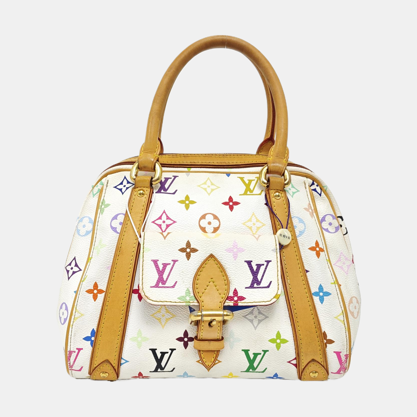 LV × TM PRISCILLA Monogram Coated Canvas White