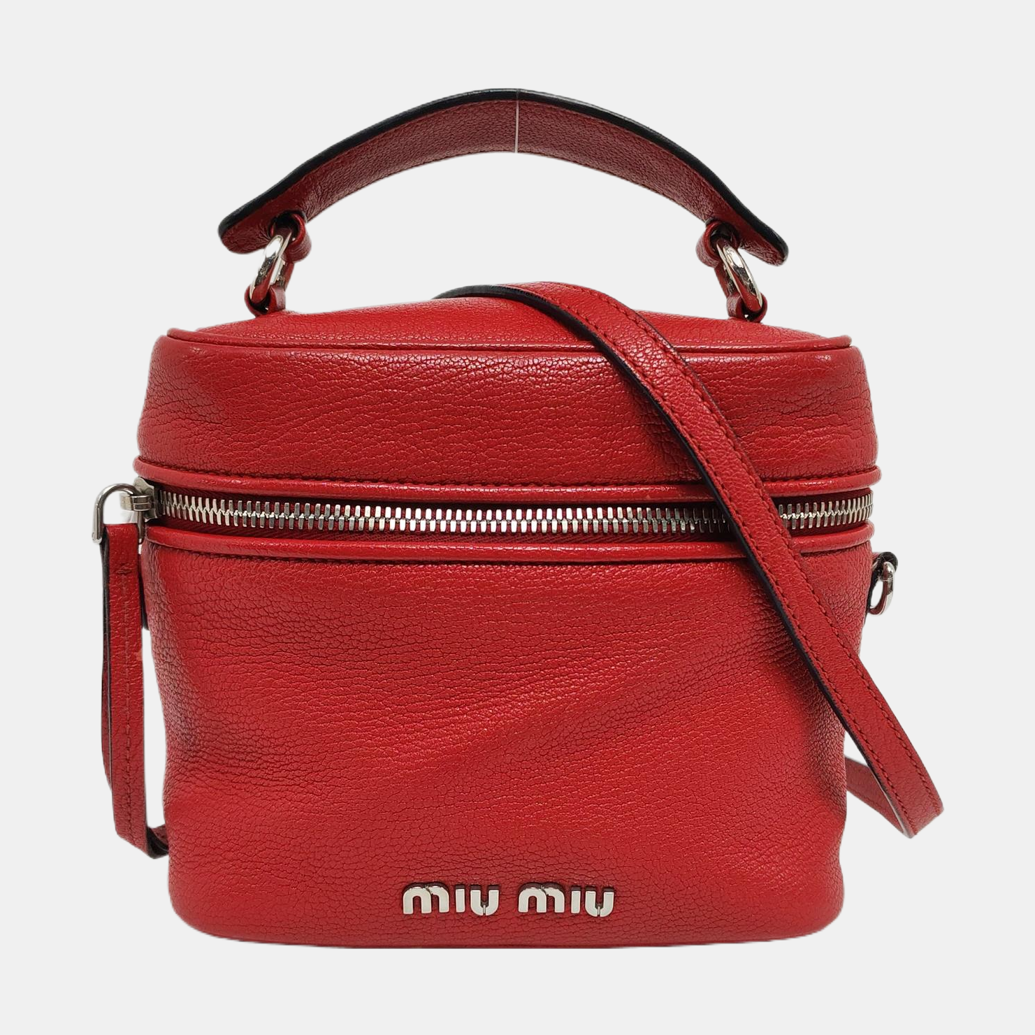 Calfskin Shoulder Bag Red