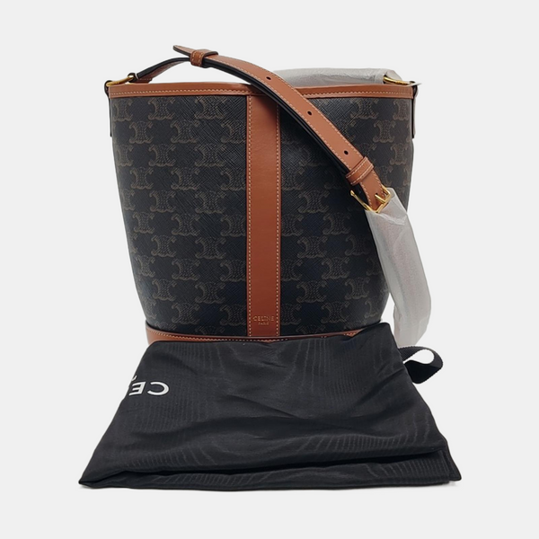 TRIOMPHE CANVAS Small Coated Canvas Brown