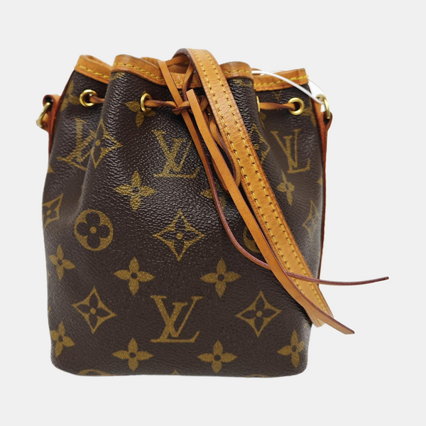 NÉONOÉ Nano Monogram Coated Canvas Brown
