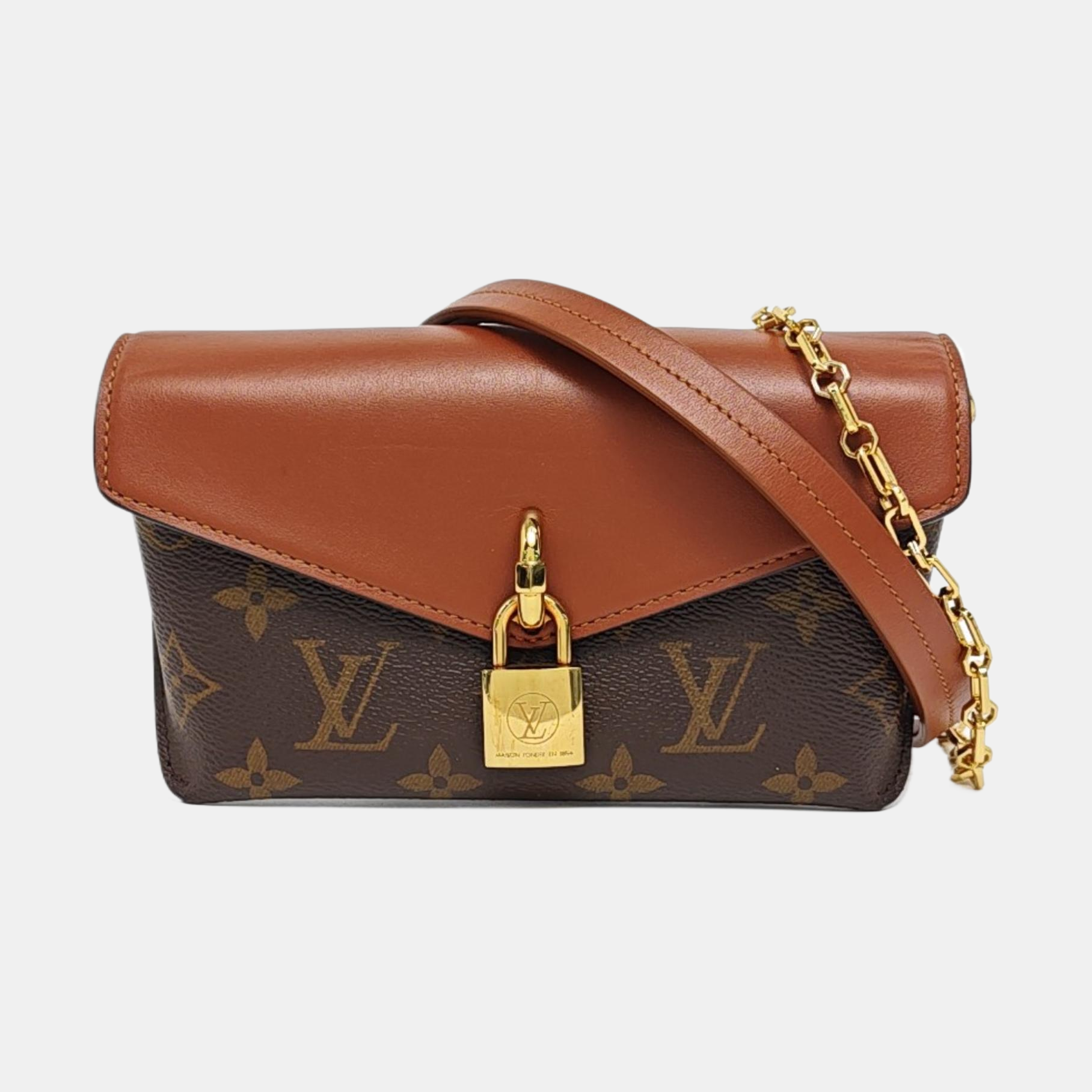 PADLOCK Monogram Coated Canvas Brown
