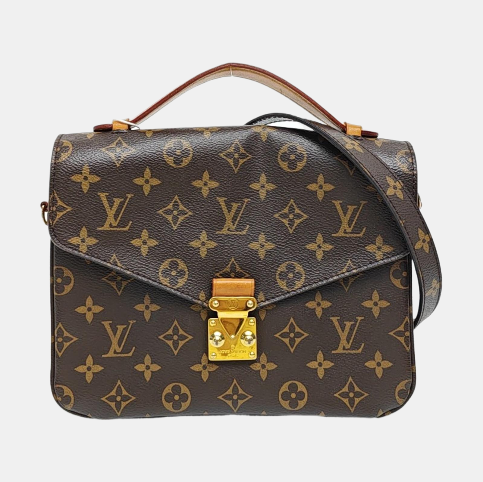 MÉTIS MM Monogram Coated Canvas Brown