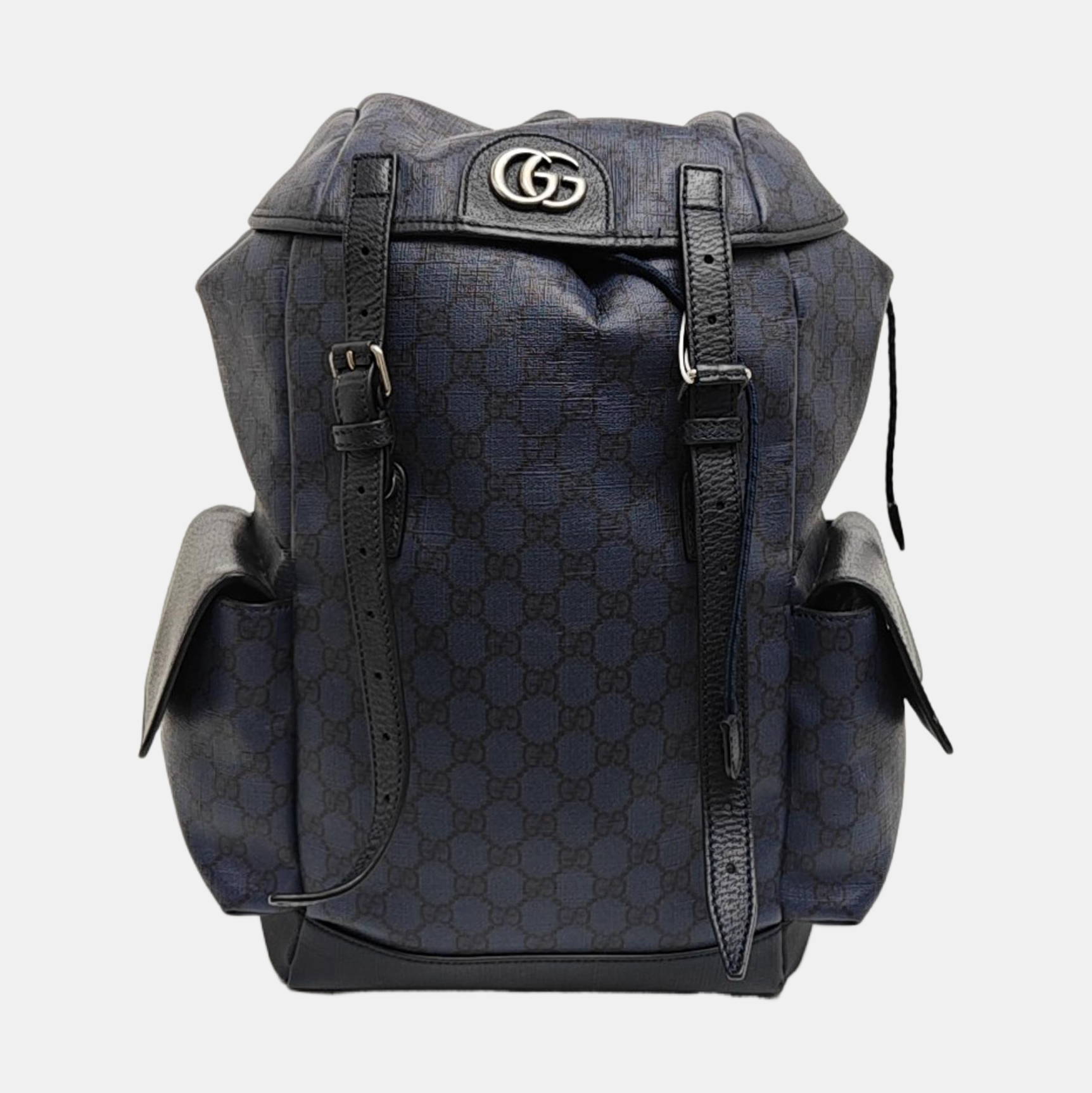 Ophidia Medium Monogram Coated Canvas Blue