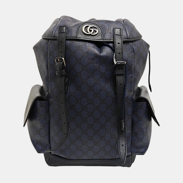 Ophidia Medium Monogram Coated Canvas Blue