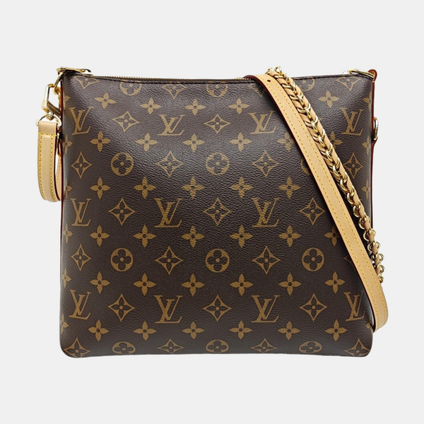 Monogram Coated Canvas Shoulder Bag Brown