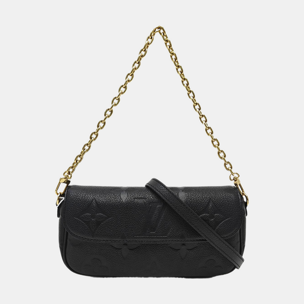 IVY Monogram Calfskin Black