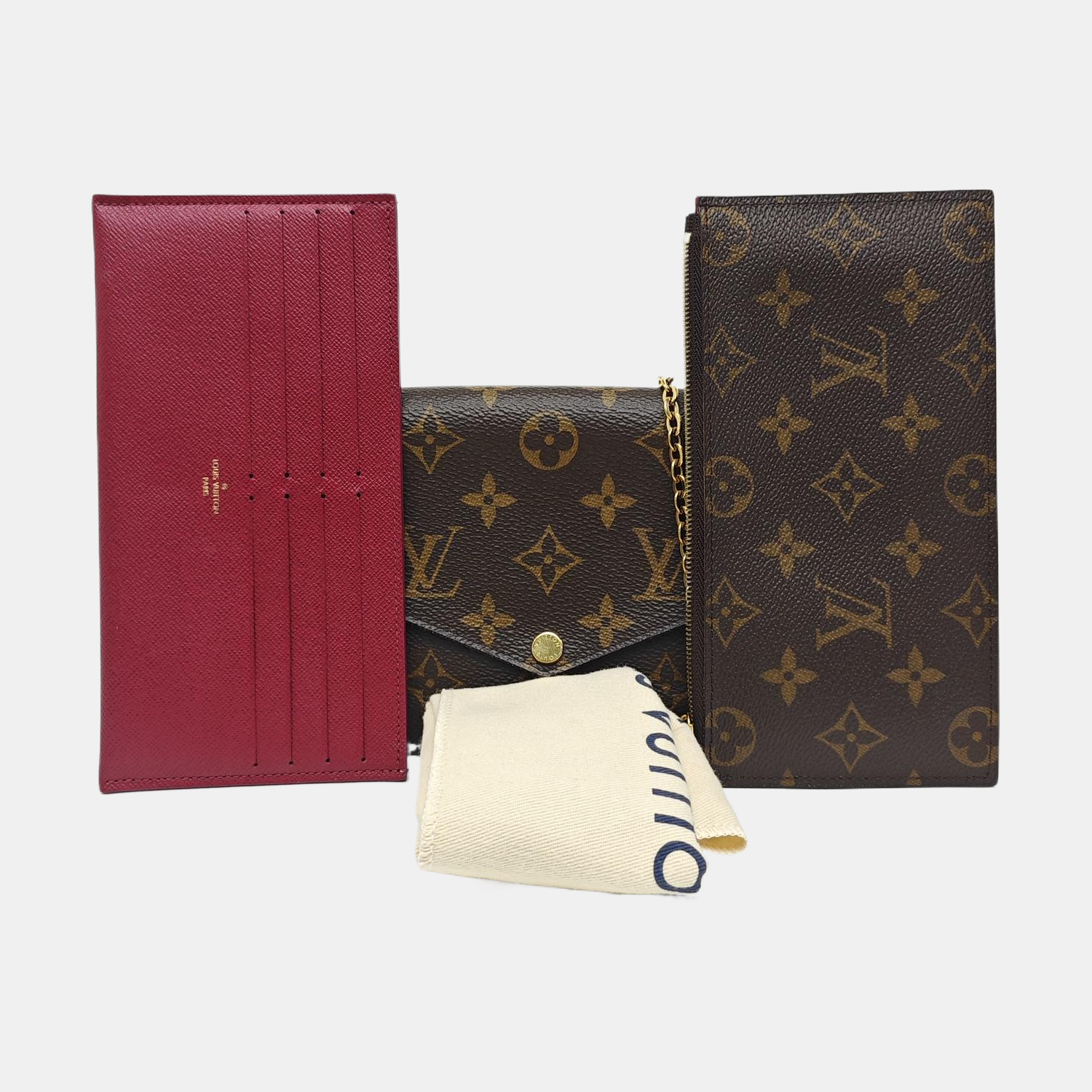 FÉLICIE Monogram Coated Canvas Brown