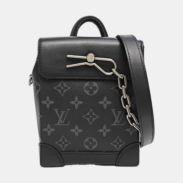 STEAMER Extra Small Monogram Coated Canvas Black
