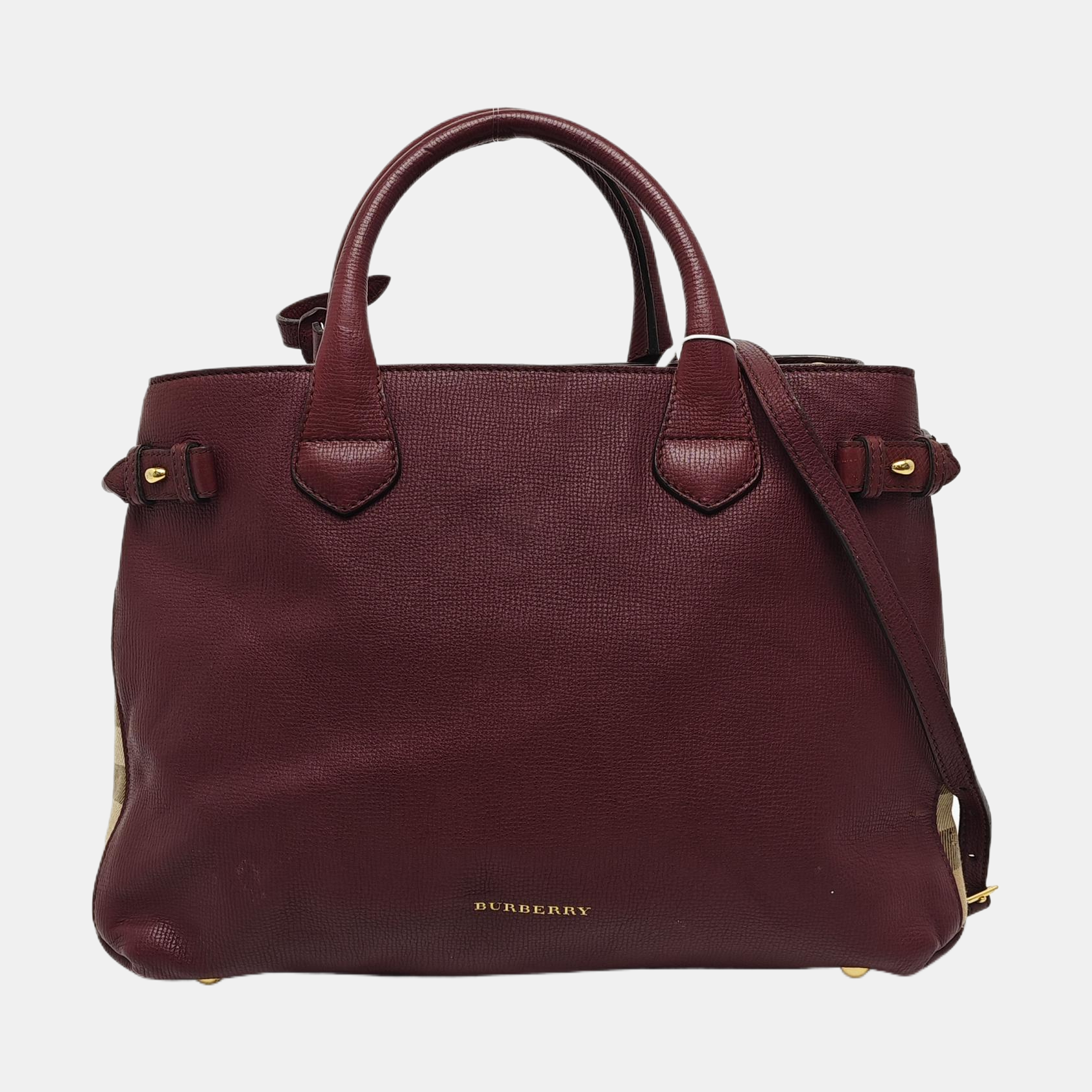 The Banner Medium Calfskin Red