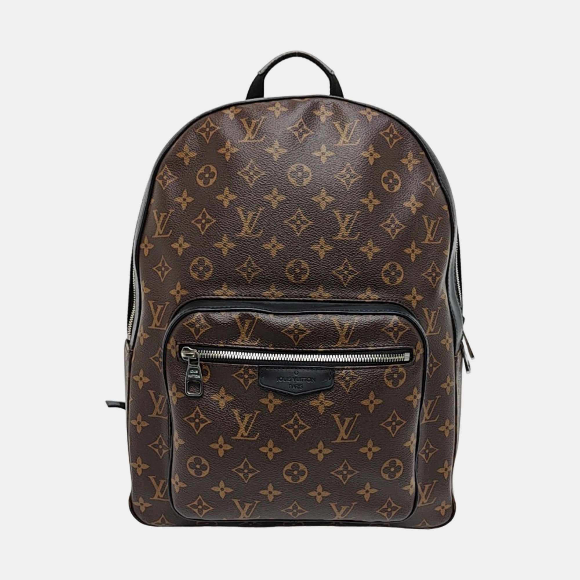 JOSH Monogram Coated Canvas Brown