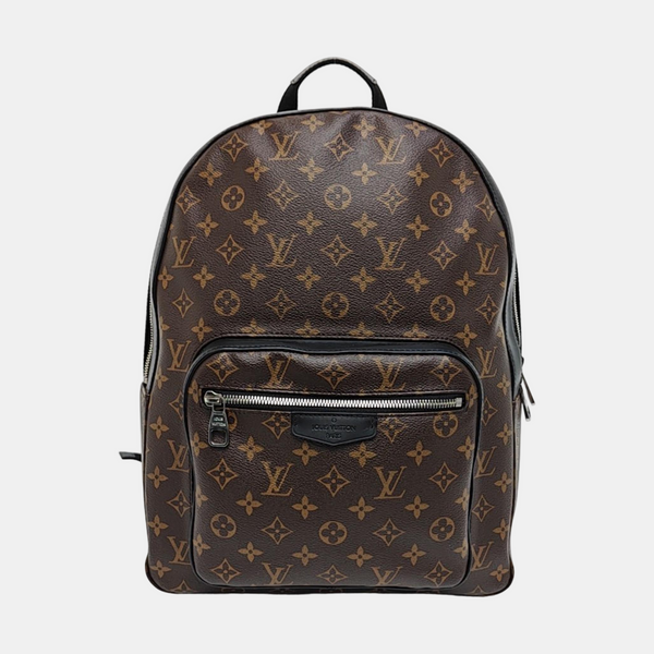 JOSH Monogram Coated Canvas Brown